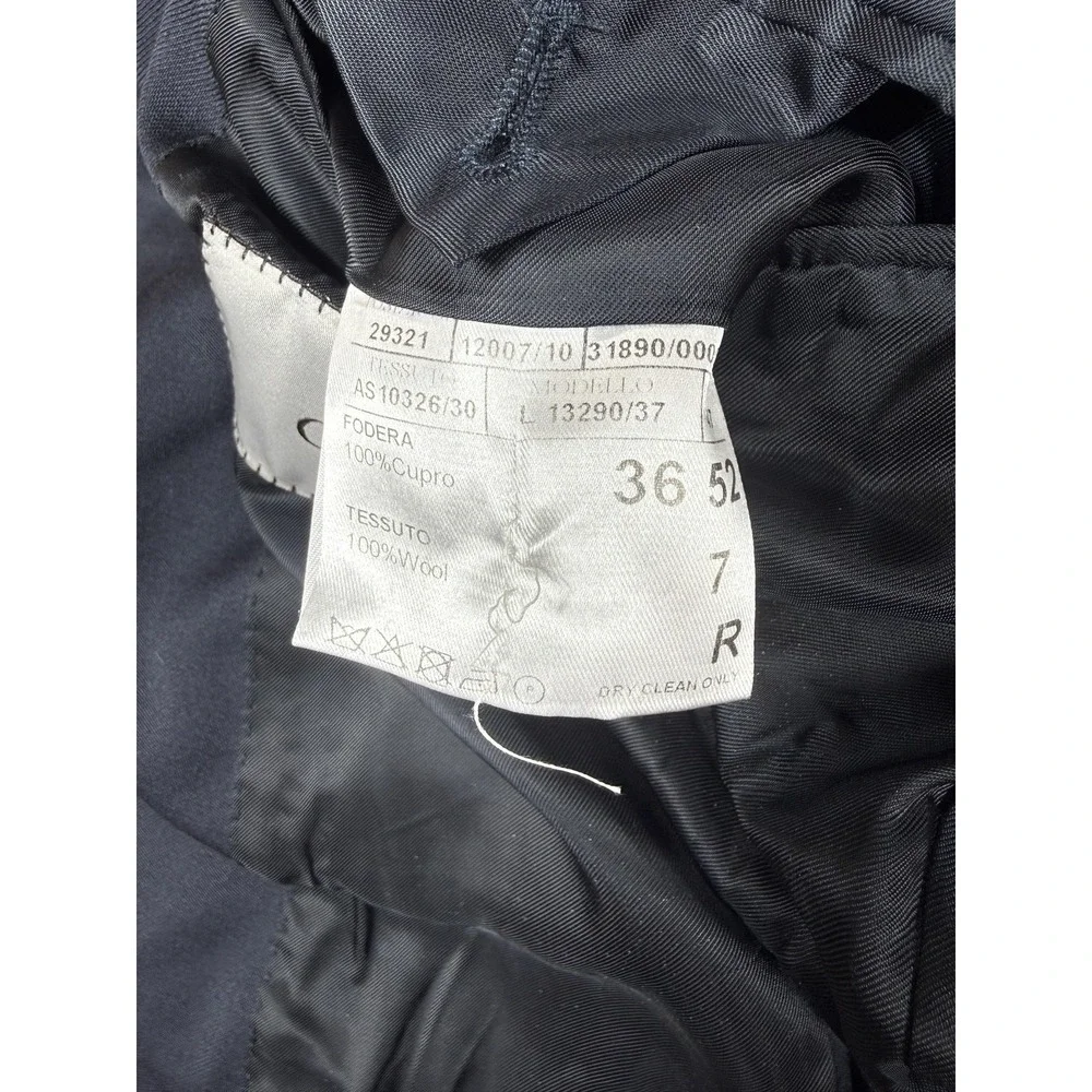 Canali Blazer Mens 42R Blue Wool Classic Fit Two Button Suit Jacket‎ Made Italy
